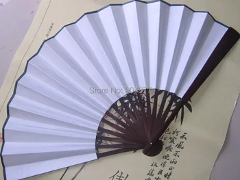 Gol de Bambus Pliere Ventilator de Mână DIY Nunta de Mătase Fanii Personalizate Adult Arta Programe Pictura Chineză Fan Decor 50pcs/l