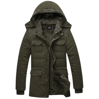 Haina de iarna pentru Bărbați Jachete Nou 2016 Plus Dimensiune 3XL Brand cald Gros Haine Militare Stil Vintage Mens Îmbrăcăminte