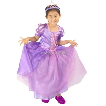 Halloween Deluxe Fete Rapunzel Încurcat Rochie De Până Printesa Costum Petrecere