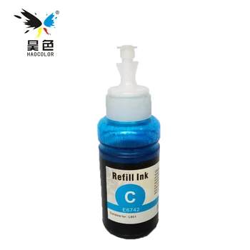 HaoColor 4 x 70 ml Refill Cerneala Dye Kituri Pentru Epson L100 L101 L110 L200 L201 L210 L300 L355 L120 L130 L1300 pe baza de apa vopsea de cerneală
