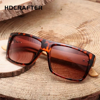 HDCRAFTER 2017 Lemn Retro ochelari de Soare Barbati Bambus ochelari de soare pentru Femei Brand Designer Anti UV Ochelari de soare Oglindă Ochelari de Soare oculo