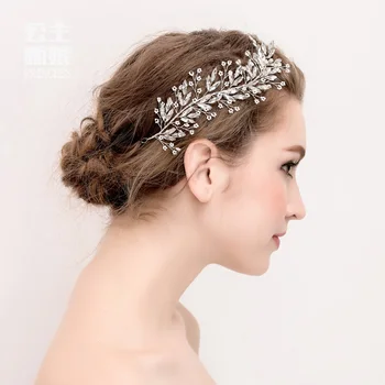 High end delicate realizate manual Stras Banda de păr femei decor mireasa coroana frizură nunta de păr bijuterii accesorii