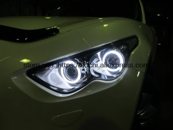 HochiTech RGB Multi-Color LED Angel Eyes Halo Inele kit super luminozitate auto styling pentru Infiniti FX QX70 FX35 FX37 FX50 2009-13