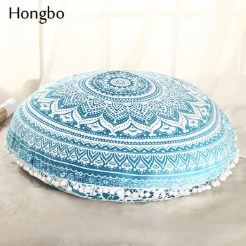 Hongbo 1 Buc Mandala Etaj Perne Rotunde Boem Pernă Perne Perne Caz Acoperire Decorative Acasă Arunca Pernă