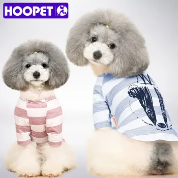 HOOPET Câine de Companie Drăguț Haine de Vară Moale de Bumbac Catelus Tricouri tricou Costum de Haine pentru Animale de companie Mici