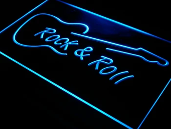 I303 Rock and Roll Chitara Muzica NOUA LED-uri Lumina de Neon Semn Comutator pornit/Oprit 20+ Culori 5 Dimensiuni