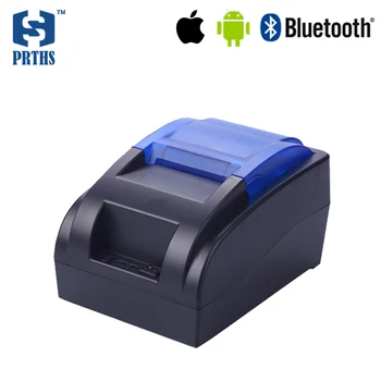 Ieftine Bluetooth primirea imprimanta termica cu Albastru sau gri partea de sus a acoperi noi 58mm pos printer machine pentru Android & IOS HS-58HUAI