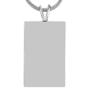 IJD9464 Mare poloneză de Argint Pur de Culoare Pătrat din Oțel Inoxidabil de Incinerare Bijuterii Pandantiv Coliere Femei Om