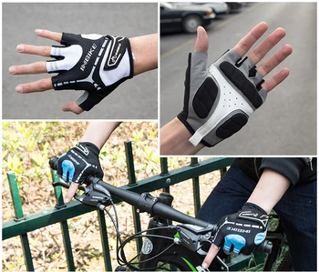 INBIKE Bărbați Femei Mănuși de Biciclete Biciclete Ciclism Mănuși Deget și Jumătate Gel Căptușit MTB Mănuși de Motociclete Guantes Ciclismo Accesorii