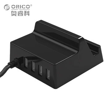 Incarcator USB Titularul ORICO 4 Porturi Desktop Încărcător Inteligent cu Telefonul / Tableta de Montare pentru Samsung iphone Power Bank - (CHK-4U)