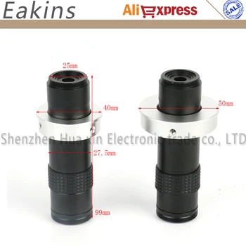 Industria microscop, camera C-mount MINI 1-130X Obiectiv cu Zoom 40/50mm Inel Adaptor Pentru HDMI, USB, VGA Camera Video