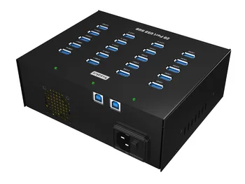 Industriale 20-Port hub USB 3.0 de Mare Putere Încărcător/Hub construi în 5V 20A alimentare