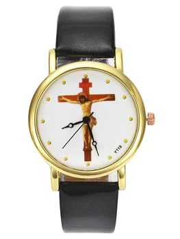 Isus Hristos Crucea Sfântă Creștină, Creștinismul Religioase Casual, Ceasuri De Aur Cazul Trupa Încheietura Ceas