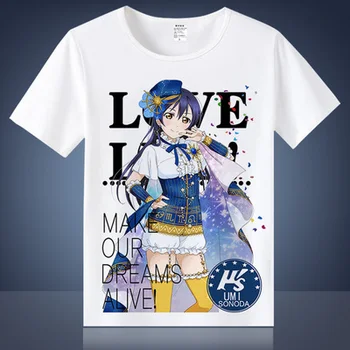 Iubesc viata! Cosplay Tipărite Yazawa Nico RinShort-tricouri cu Mânecă Minami Kotori Dragoste imagini de Fantezie Teuri Topuri Casual tricou TX047
