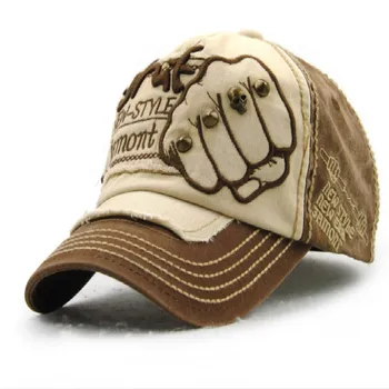 [JAMONT] brand spălat nit craniu șapcă de baseball hip-hop pentru femei barbati snapback casual palarie unisex denim trucker hat os gorras
