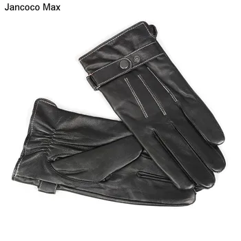 Jancoco Max Bărbați Ecran Tactil de Primăvară de Iarnă Ține de Cald Mănuși Reale piele de Oaie Piele 2018 New Sosire S2023