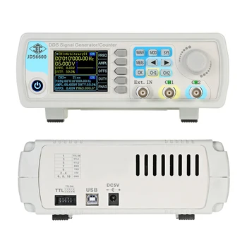 JDS6600 MAX 60MHz Control Digital Dual-channel DDS Funcția de Generator de Semnal de frecvență metru Arbitrară de Undă sinusoidală