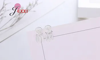 JEXXI Dreamcatcher Stil de Moda de Argint 925 Set de Bijuterii pentru Femei Colier Cercei Accesorii de Petrecere