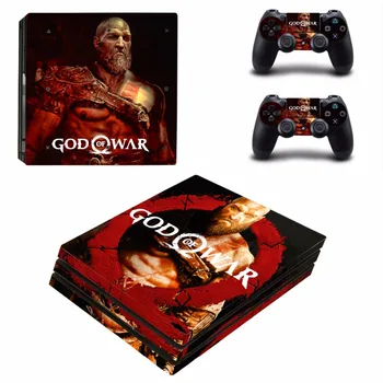 Joc god of War 4 PS4 Pro Piele Autocolant Decal Pentru PS4 PlayStation 4 Pro Consola si 2 Controllere PS4 Pro Skin-uri Autocolante de Vinil