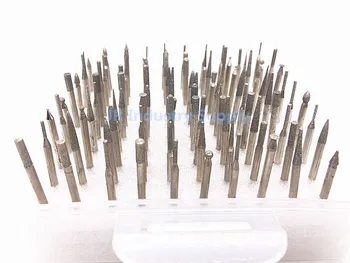 Jrealmer 100buc/set de Diamant de slefuire de bavuri 1.0-3.5 mm montat puncte Instrument Rotativ Gravura Gravura instrumente Abrazive