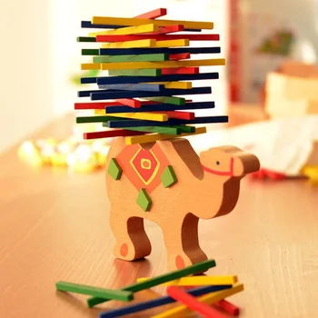 Jucarii Pentru Copii De Învățământ Elefant, Cămilă Echilibrare Puzzle-Uri Jucarii Din Lemn Lemn De Fag Joc De Echilibru Montessori Puzzle-Uri Cadou Pentru Copii