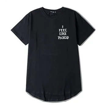 Kanye West Los Angeles, LA Viața Lui Pablo Sezon Tricou de Bumbac Alb de Vară pentru Bărbați mă Simt ca și cum Paul Kanye Hip Hop Bluze t-shirt