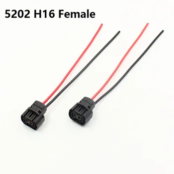 KE LI MI 2x Masculin/Feminin H16 5202 5201 PSX24W Conectorul Cablajului Priza Masina de Înlocuire Auto HID LED-uri Bec de capăt de cablu Plug