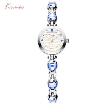 Kimio Femei Brand Cristal Pește Ceasuri Brățară Simplă Din Oțel Inoxidabil Gem Cuarț Încheietura Ceasuri Pentru Femei Fata Relogio Feminino