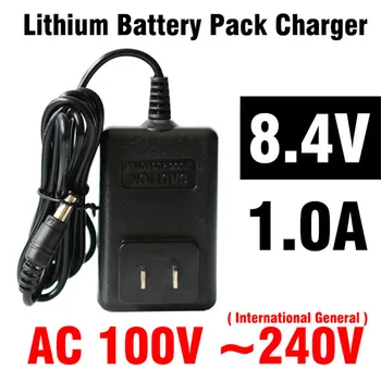 KingWei AC 100V-240V 8.4 V,1A UE UK plug SUA 18650 lithiumcharger acumulator incarcator cu cablu pentru partea de telefon mobil far