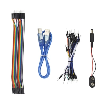 Kit complet pentru Arduino pentru UNO R3 Mega 2560 LCD 1602 UNL2003 HC-SR04 Senzorul Comuta Modul Breadboard Dupont Linie + Cutie de Plastic