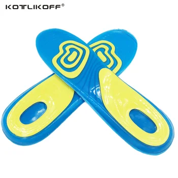 KOTLIKOFF Silicon Gel Insoles Absorbție de Șoc moale Confortabil tălpi de Pantofi Sport Branț Pad Masaj Branț pentru bărbați și femei