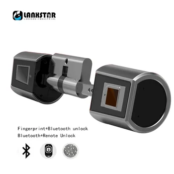 Lanxstar Micro Tip Inteligent de Blocare de Blocare de Amprente Super C Miez de Blocare Inteligent Anti-furt usa Interior Usa Bluetooth de la Distanță