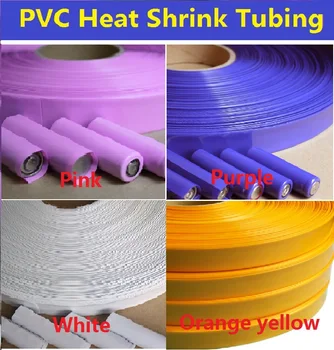Larg 43mm Diametru 27mm PVC Heat Shrink Tubing (pentru Acumulator 26650 Folie) Transport Gratuit - 5 Metri
