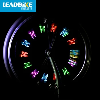 Leadbike Lumina de Roata de Bicicleta 7 LED 12 Modele Colorate Impermeabil Biciclete Cauciucuri Valve Capac Vorbit Lumina Ciclism Accesorii Fierbinte de Vânzare