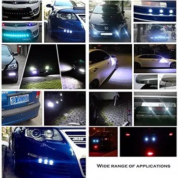 LEADTOPS 10buc/set Auto LED Daytime Running Light DRL impermeabil Ultra subțire 2.3 CM 12V ochi de Vultur lampă /Parcare Lumina de Avertizare FI