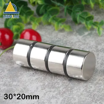 LISHUAI 1buc magnet Neodim 30x20 mm galiu metal super-puternici magneți 30*20 rotund magnet puternic magnet permanent