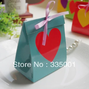 Livrare gratuita caseta de favoarea nunta--Rainbow 6 culori creative Europene cutie de bomboane de ciocolată cutie cadou pentru petrecere favoarea cutie de 50pcs/lot