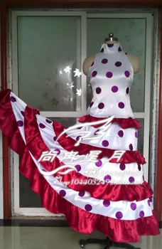 Livrare gratuita O singură BUCATĂ Violet Cosplay Costum rochie pentru femei