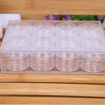 LIXYMO 12buc în 1box cu capac pastila Bijuterii Bomboane Organizator Depozitare cutie mică PS clar Alimente Diverse Separate de ambalare cutii