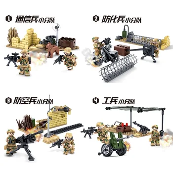 LOZ Lumineze Militare de Învățământ Blocuri Jucarii Pentru Copii, Cadouri de Armata Masini Avioane Arma Compatibil Cu Legoe