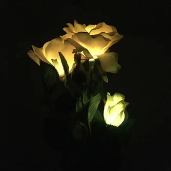 Lumiparty Floare Trandafir Solar LED Grădină, Curte Gazon Veioza Lampa Peisaj Garden Home Lumini de Decor