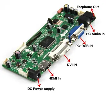 M. NT68676 LCD/LED Controller Driver Bord Pentru LP156WH1(TL)(A1) N156B3-L02 1366*768 (HDMI+VGA+DVI+Audio)