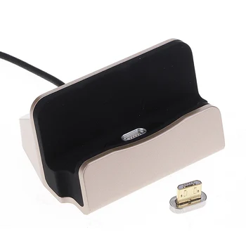 Magnetic Desktop Încărcător de Încărcare Suportului de Sincronizare Dock Stand Pentru Micro USB pentru Smartphone