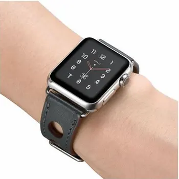 Mai nou din Piele Trupa Ceas Curea Herm Pentru Apple Watch Seria 3 2 1 iWatch Accesorii Banda 38 42mm Bratara Watchbands