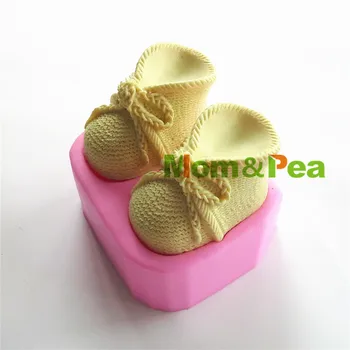 Mama&Mazare 0414 Pantofi Cu Bowknots în Formă de Silicon Săpun Mucegai Tort de Decorare Tort Fondant 3D Mucegai Alimente Grad Silicon Mucegai