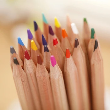 MARCO 24/36/48 Culori Creion de Culoare de Lemn Gras Pastel Creioane Colorate pentru Copii, Școala de Artă Desen Lapices De Colores