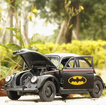 Mare simulare auto,1:36 scară aliaj trage înapoi Batman Beetle,o Colecție metal model jucării,transport gratuit