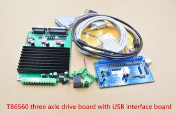Masina de gravat interfata USB card withTB6560 trei axe driver de placa pentru DIY USB CNC controller 1set