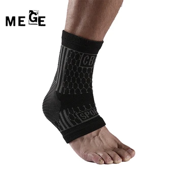 MEGE Brand de Înaltă Elastic 2 Culoare Jacquard Tricotat de Sprijin Glezna Cald Volei Baschet de Îngrijire de Picioare Echipamente Sportive de Siguranță