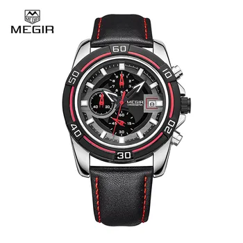 MEGIR nou brand de moda pentru bărbați ceasuri sport om cuarț ore data ceas curea din piele militar armata impermeabil ceas 2023G
